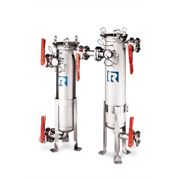 A photo from Rosedale Products' website, showing a vinyl cut logo applied to a water pump system. Logos were vinyl cut by InkBird Print Studio