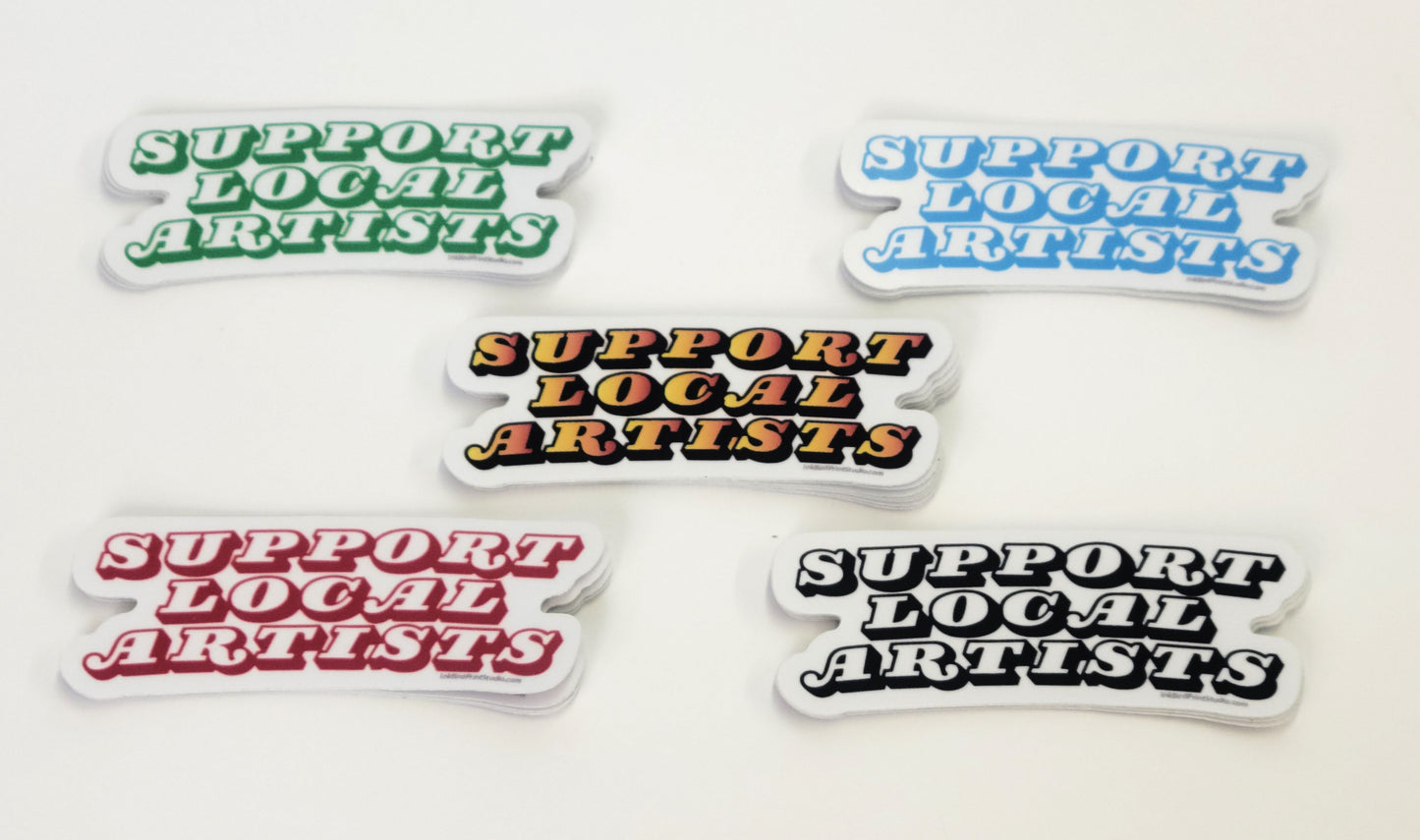 "Support Local Artists" Decals