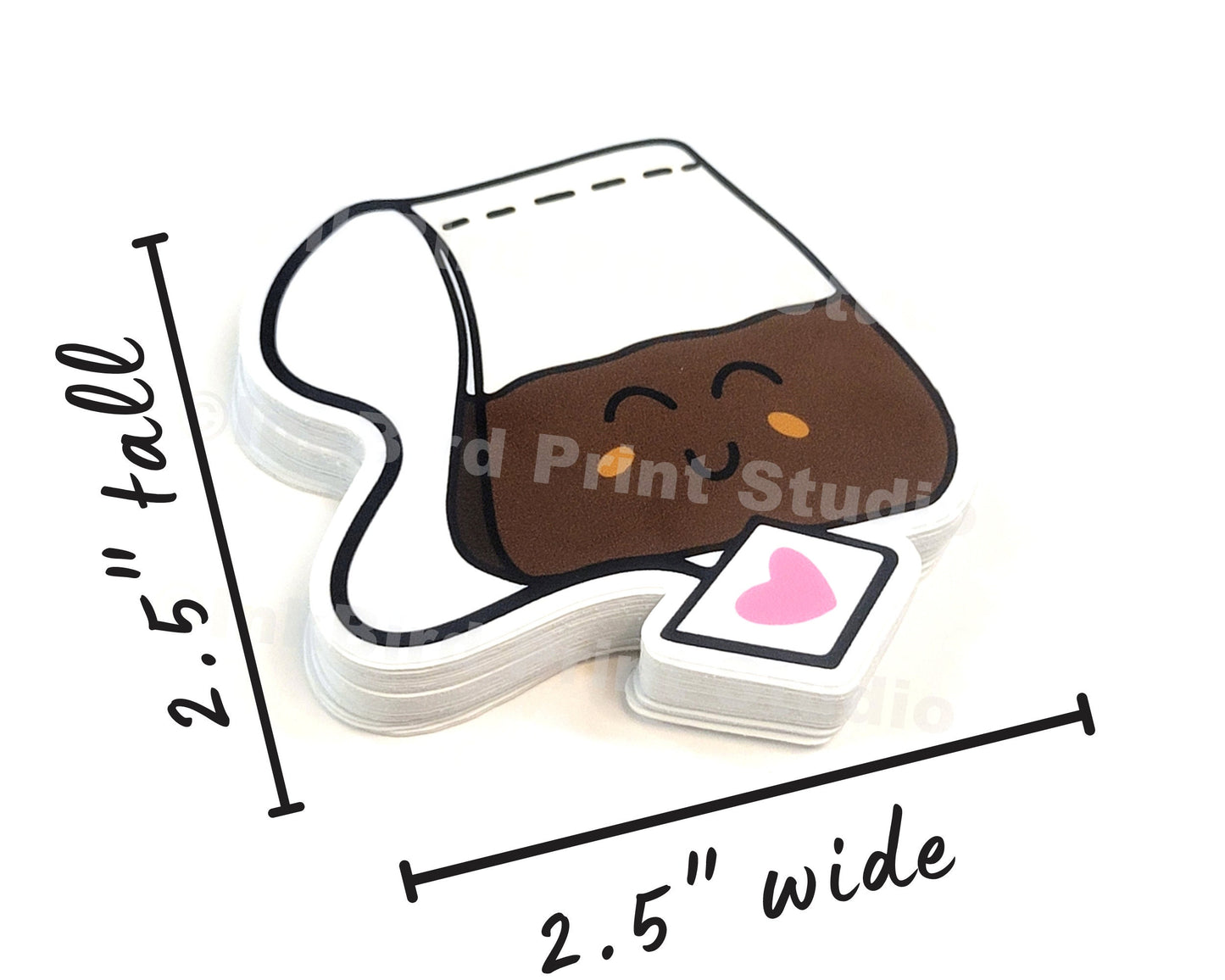 Adorable Happy Tea Sticker