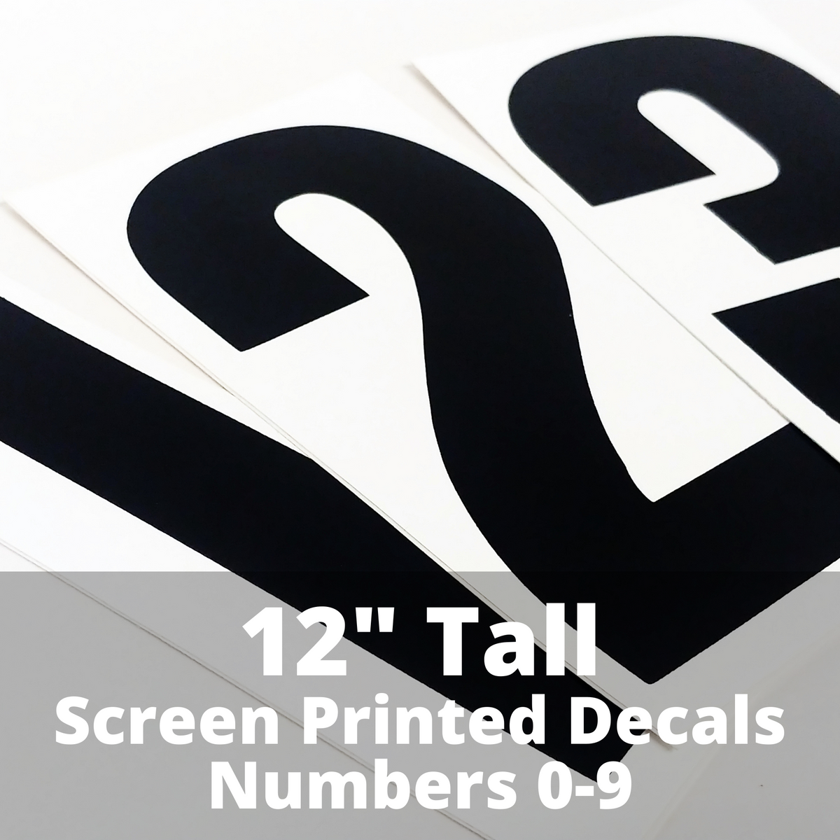 9 Screen Printed Vinyl Letters & Numbers – InkBird Print Studio LLC