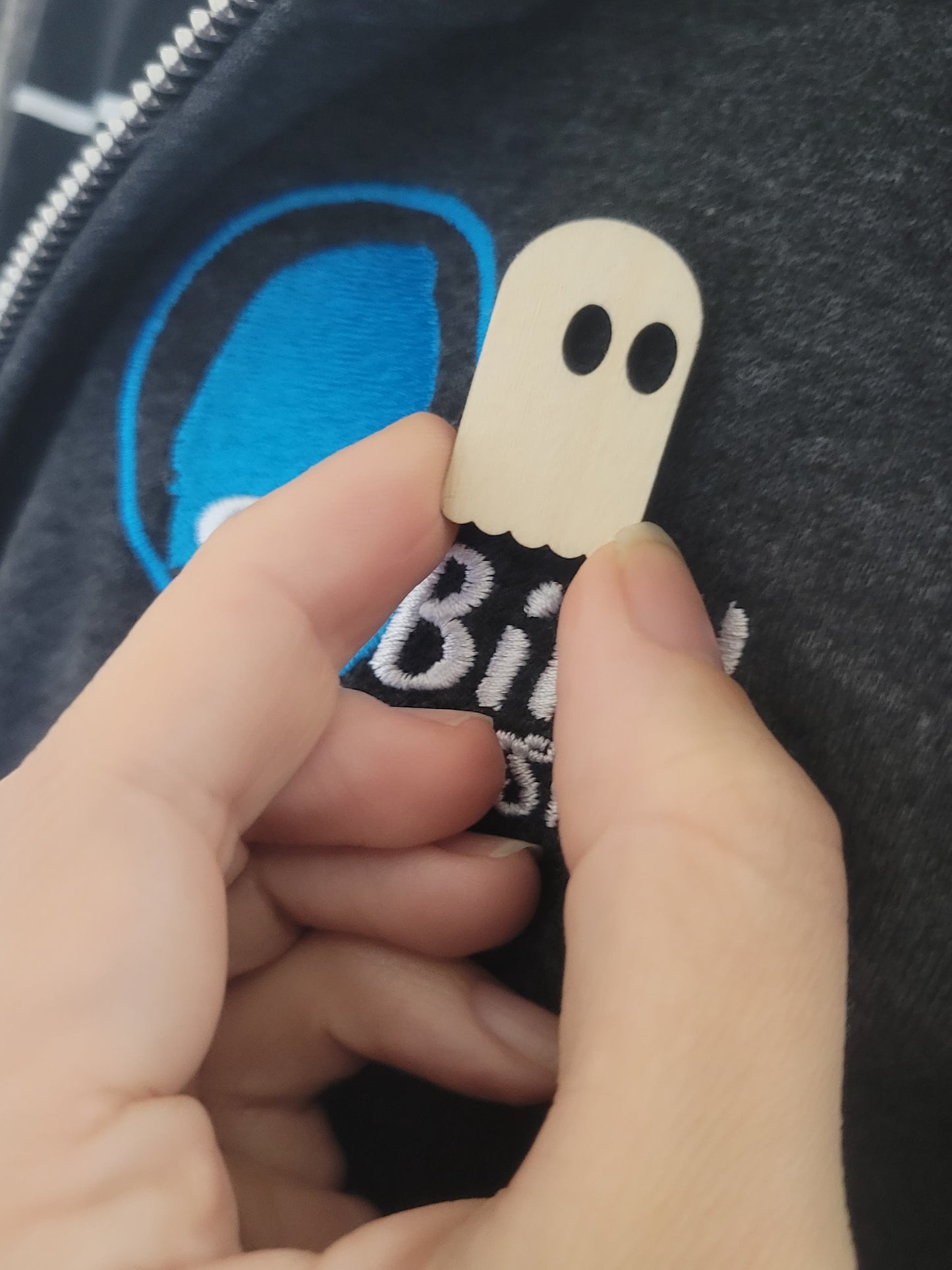 Simple Ghost Pin - Laser cut wood