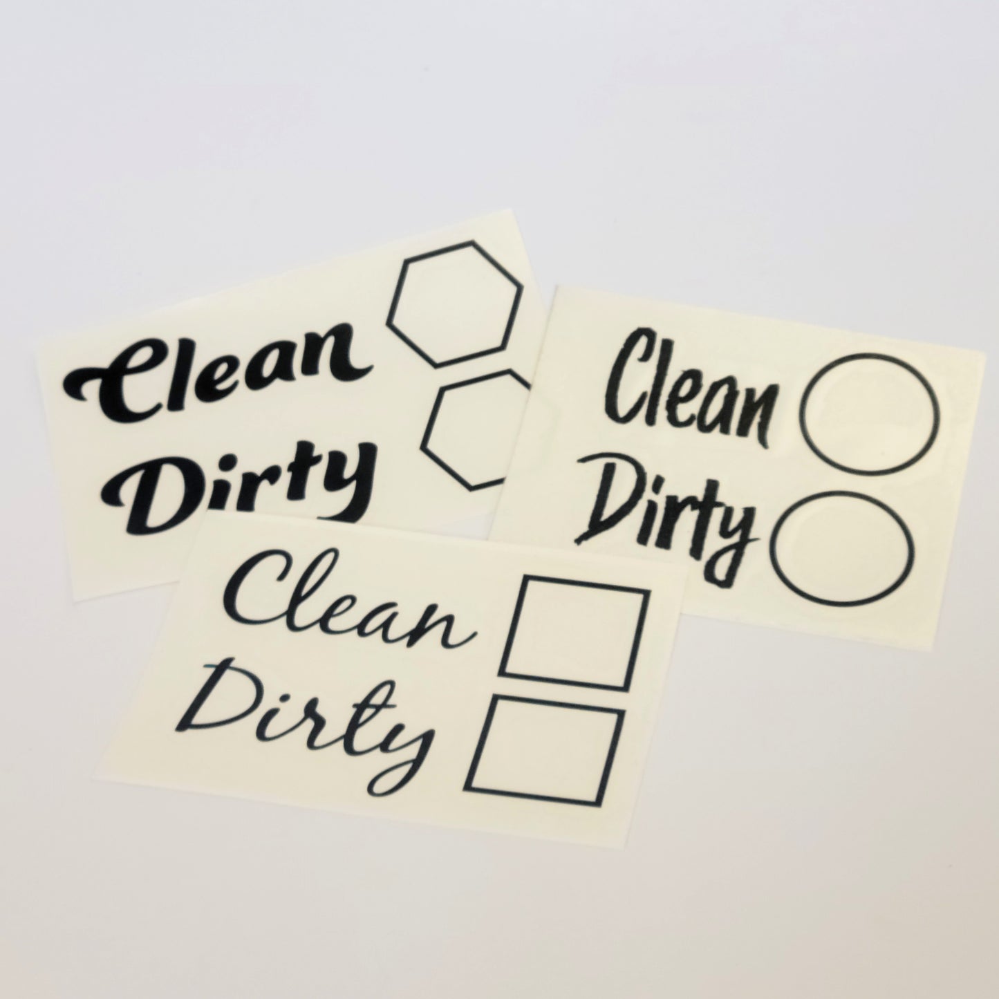 Clean/Dirty Dishwasher Vinyl Cut Decal