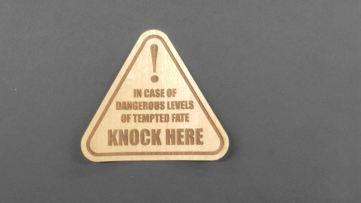 Wood Sticker - "Knock On Wood"