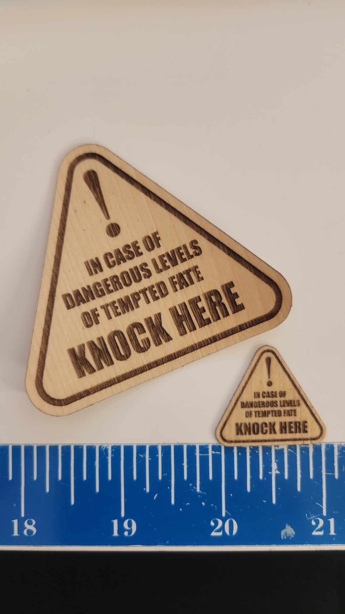 Wood Sticker - "Knock On Wood"