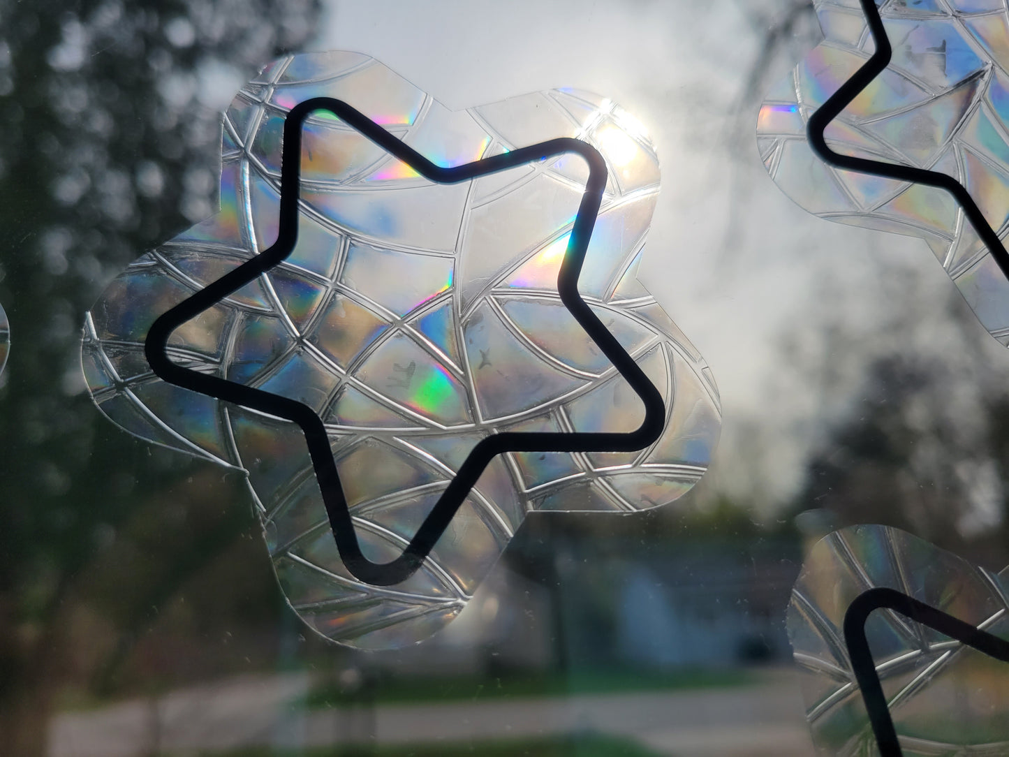 Sun Catcher Window Clings: Moon & Stars