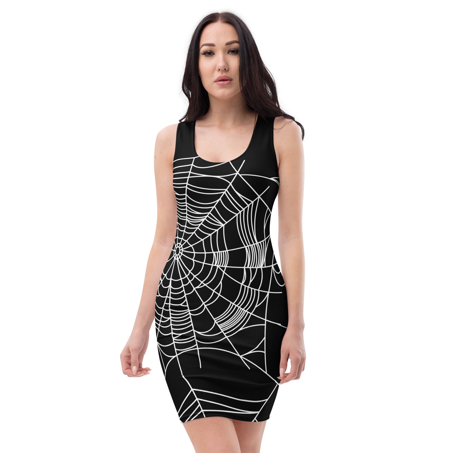 Spider Webs Bodycon Dress