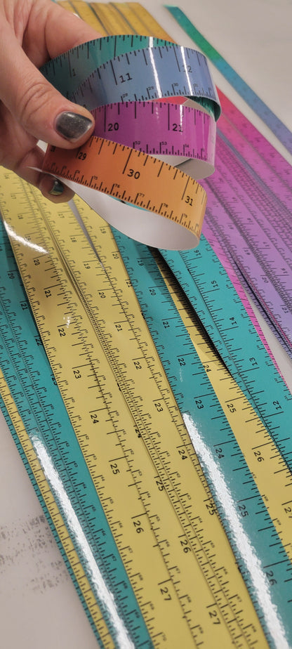 Adhesive Vinyl Ruler for Worktables, tool boxes, tackle boxes, and more!
