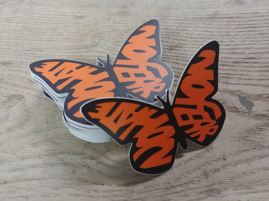 Pro-Immigration Decal/Sticker | "No Hate No Fear" Monarch Butterfly