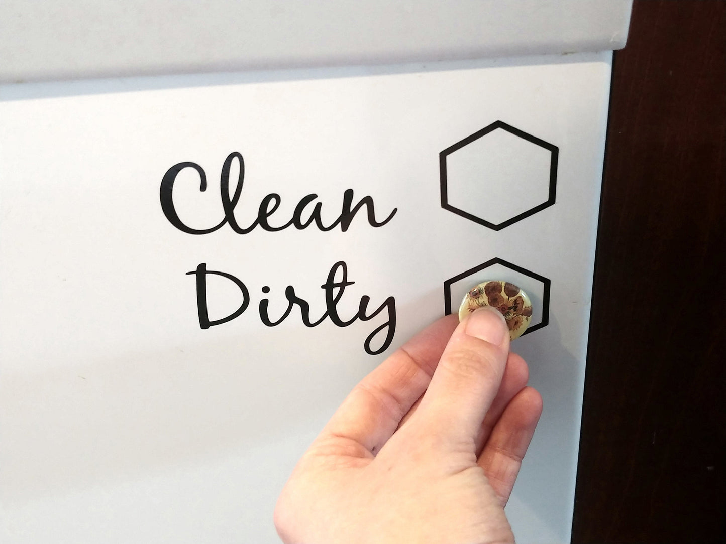 Clean/Dirty Dishwasher Vinyl Cut Decal