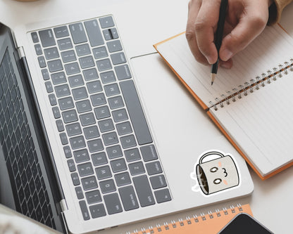 Adorable Coffee Cup Sticker