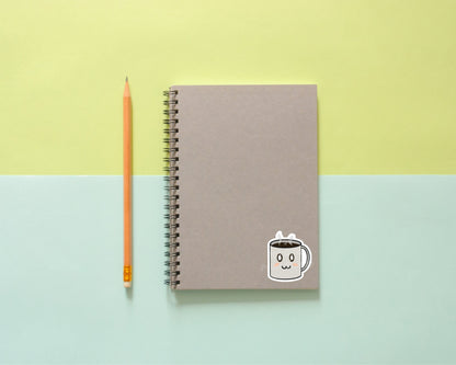 Adorable Coffee Cup Sticker