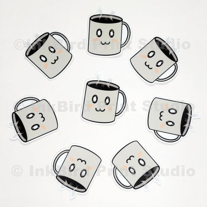 Adorable Coffee Cup Sticker