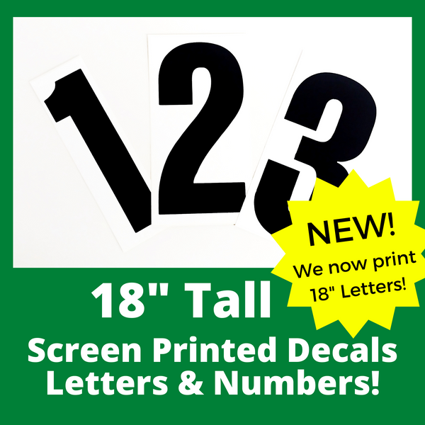 Stick on Vinyl Lettering, Letters, Self Adhesive LETTERS ONLY and Numbers,  Stick on Lettering for Signs, Numbers, 1 Inch, Stick-on, Vinyl Numbers